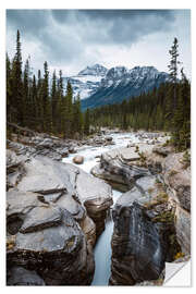 Wandsticker Mistaya Canyon Fluss, Banff, Kanada