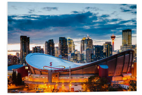Cuadro de PVC Estadio y Skyline de Calgary, Canadá