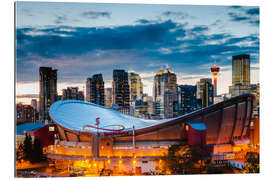 Gallery print Stadium and Skyline of Calgary, Canada