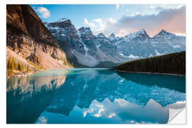 Naklejka na ścianę Sunset over Moraine Lake, Banff, Canada