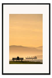 Gerahmter Kunstdruck Abendstimmung in Vancouver