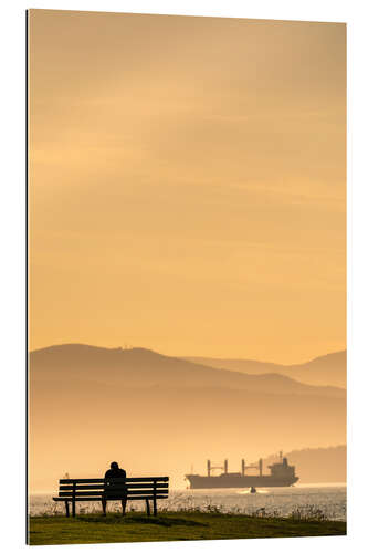 Tableau en plexi-alu Ambiance du soir à Vancouver