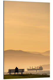 Magnettafel Abendstimmung in Vancouver