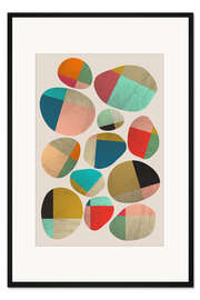 Gerahmter Kunstdruck PLAYFUL STONES 01