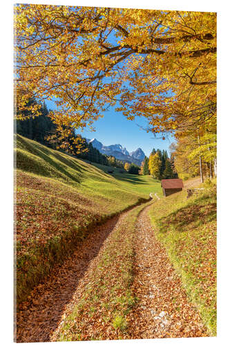 Akrylbilde Golden autumn in Bavaria