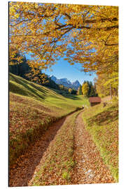 Aluminium print Golden autumn in Bavaria