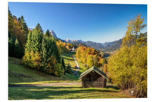 Tableau en PVC Autumn in Upper Bavaria