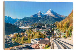 Holzbild Watzmann über Berchtesgaden