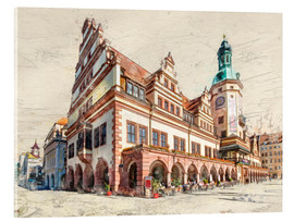 Akrylbilde  Leipzig Old Town Hall - Peter Roder