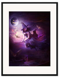 Gerahmter Kunstdruck Training for Halloween