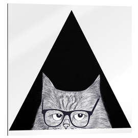 Gallery print Smart cat in triangle