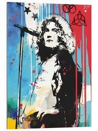 Quadro em plexi-alumínio Robert Plant, Led Zeppelin