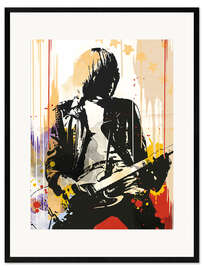 Impresión de arte enmarcada Los Ramones, Johnny Ramone