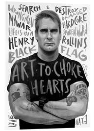 Akrylglastavla henry rollins