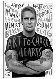 Aluminium print henry rollins