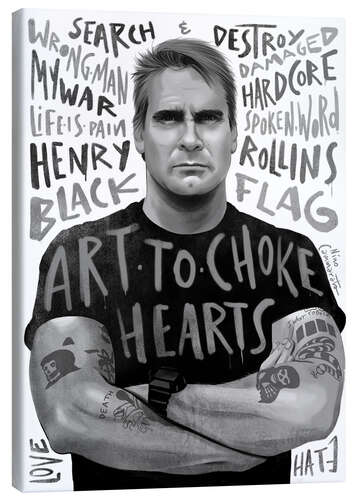 Tableau sur toile henry rollins