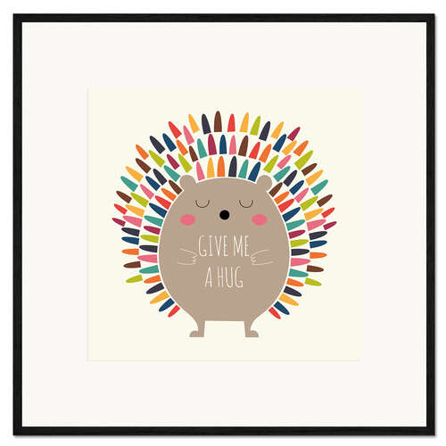 Impression artistique encadrée Give me a hug