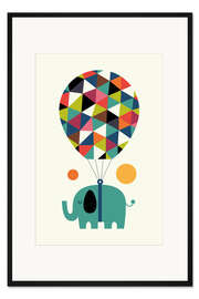 Gerahmter Kunstdruck Fliege hoch und träume groß