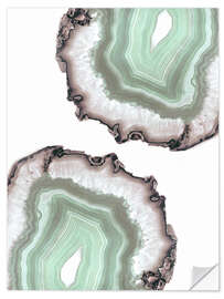 Muursticker Light water agate