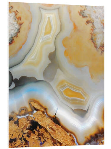 Foam board print Golden agate