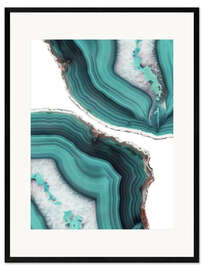 Framed art print Emerald quartz