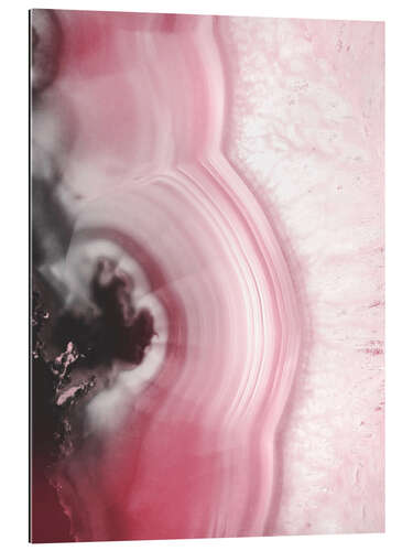 Tableau en plexi-alu Quartz rose romantique