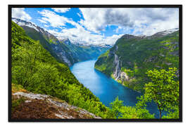 Gerahmter Kunstdruck Geirangerfjord - Norwegen