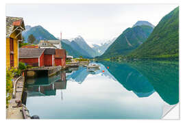 Wandsticker Fjaerland Norwegen