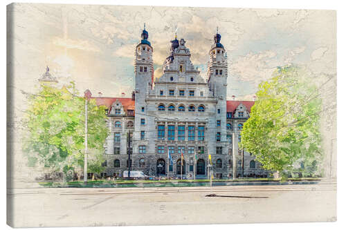 Canvas print Leipzig New Town Hall