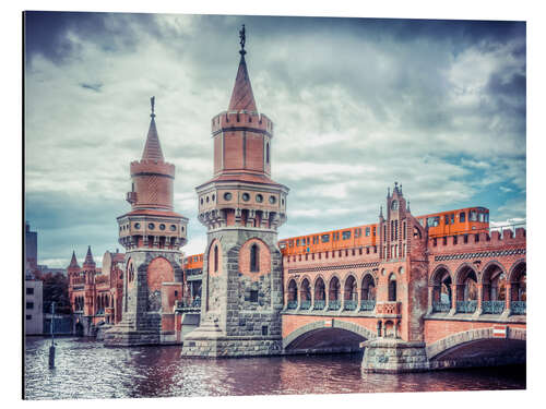 Aluminiumsbilde Oberbaumbrücke Berlin