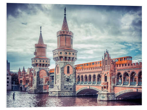 Foam board print Oberbaumbrücke Berlin