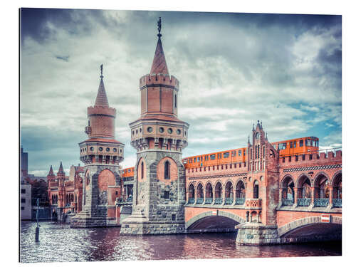 Tableau en plexi-alu Oberbaumbrücke Berlin