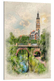 Gallery print Leipzig, Karl Heine Canal, King Albert Bridge