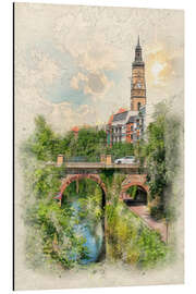 Magnettafel Leipzig, Karl Heine Kanal, König Albert Brücke