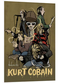 Foam board print kurt cobain