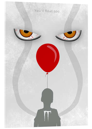 Acrylglasbild IT - Pennywise - Minimal Alternative Movie Fanart