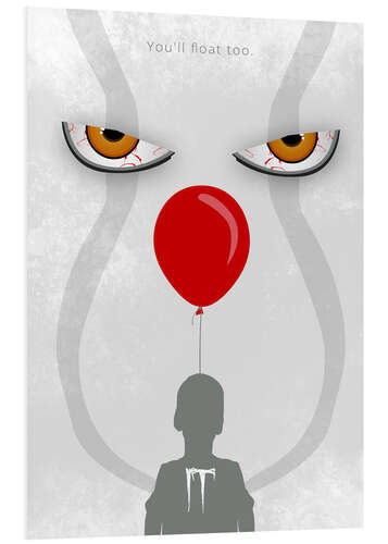 Foam board print IT - Pennywise - Minimal Alternative Movie Fanart