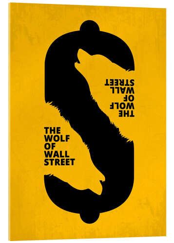 Akrylglastavla The Wolf of Wall Street - Minimal Movie Art