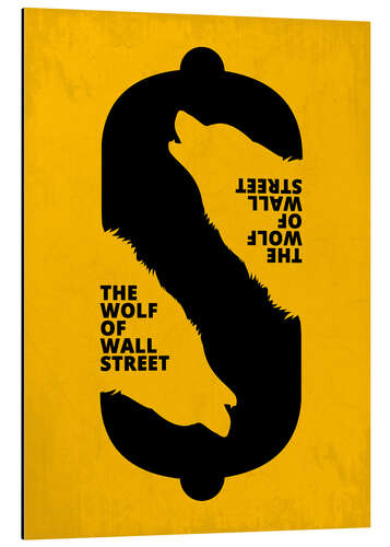 Cuadro de aluminio The Wolf of Wall Street - Minimal Movie Art