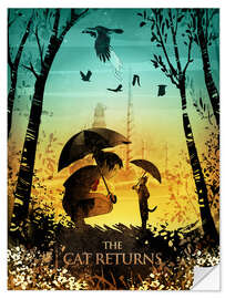 Selvklebende plakat The Cat Returns (Katteprinsen)
