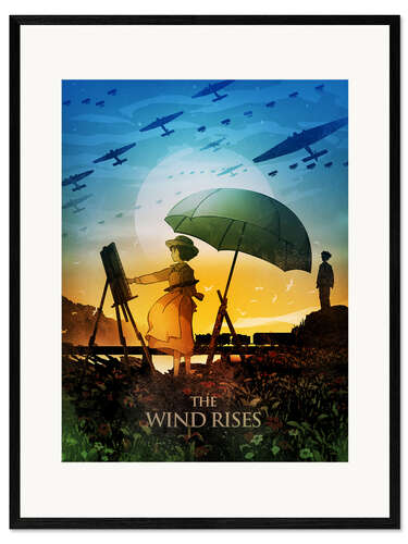 Ingelijste kunstdruk The Wind Rises
