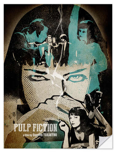 Naklejka na ścianę Pulp Fiction