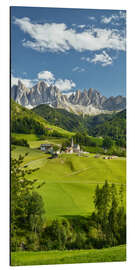 Aluminium print Italian Dolomites