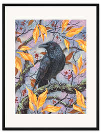 Gerahmter Kunstdruck Herbstrabe