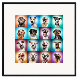 Framed art print More funny dog faces