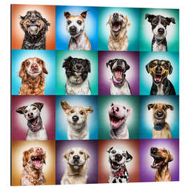 Magnettafel Noch mehr lustige Hundegesichter