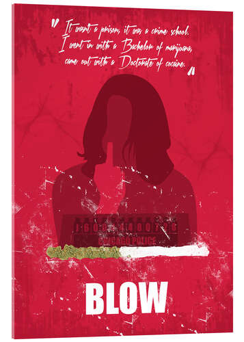 Acrylglasbild Blow - Minimal Alternative Movie Fanart