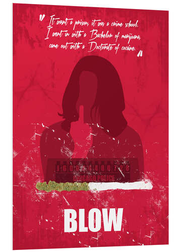 Foam board print Blow - Minimal Alternative Movie Fanart