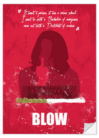 Wall sticker Blow - Minimal Alternative Movie Fanart