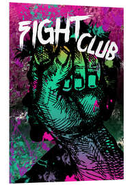 Foam board print Fight Club - Minimal alternative movie fanart #1